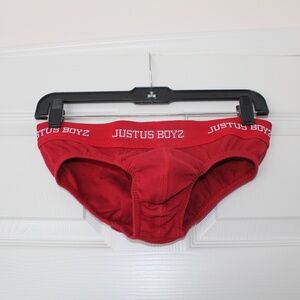 Justusboyz, Red, Medium, brief, NWOT